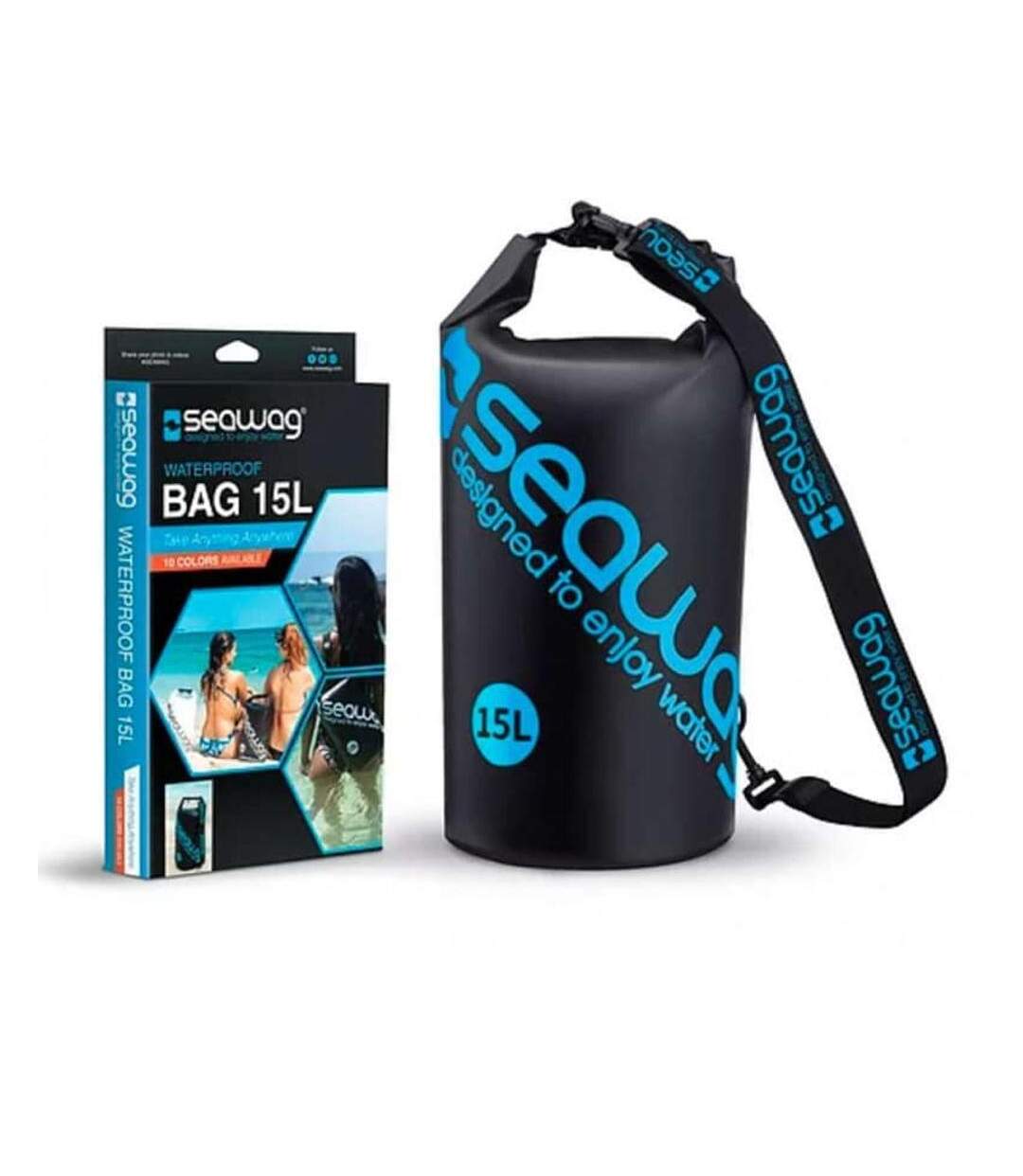 Sac étanche 15l noir/bleu seawag b1x - taille unique-1