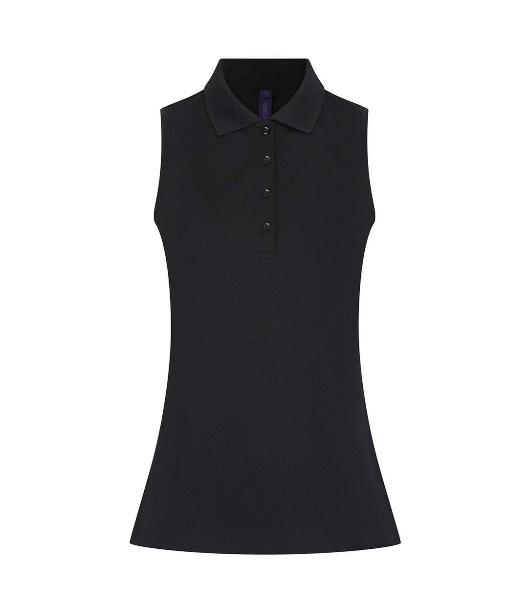 Polo femme noir Henbury-1