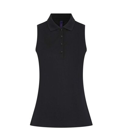 Polo femme noir Henbury