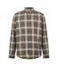 Mens Checked Poplin Long-sleeved Button-down Shirt Lemon Pepper Timberland-1