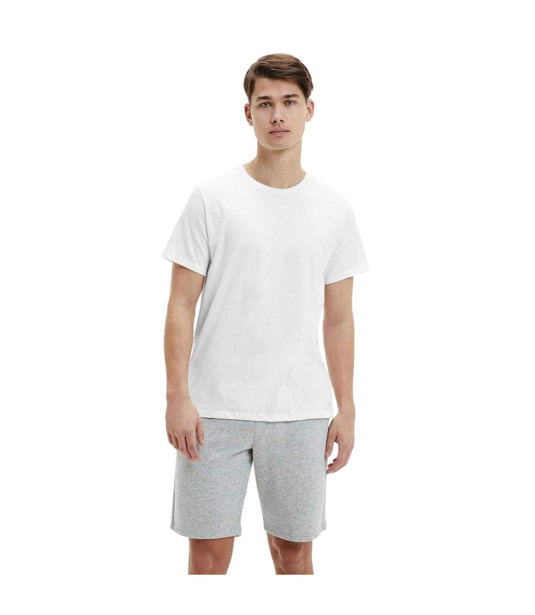 Pack Of 3  Mens Plain T-shirt  Black White Grey Calvin Klein-2