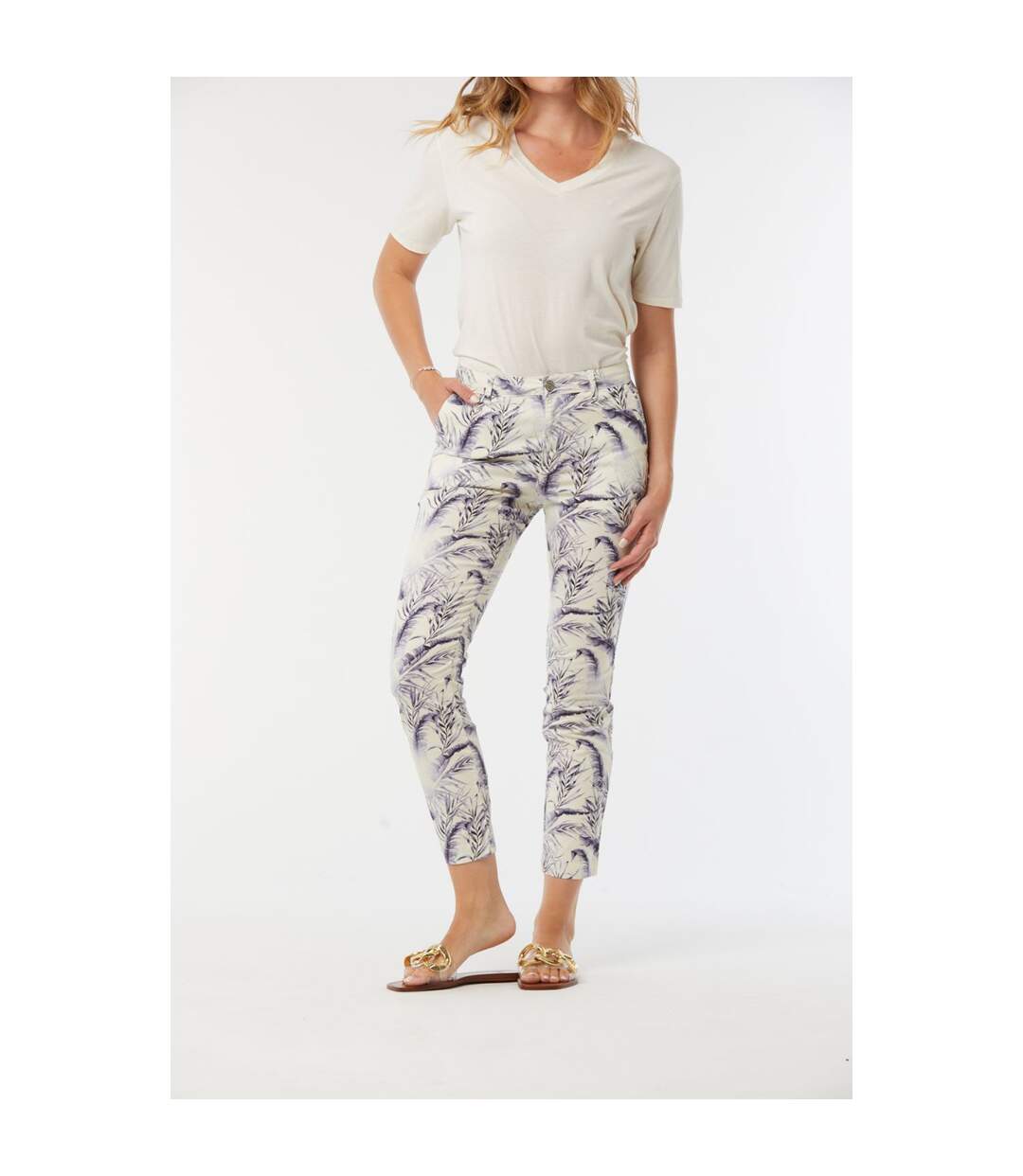 Pantalon coton chino JEMILA