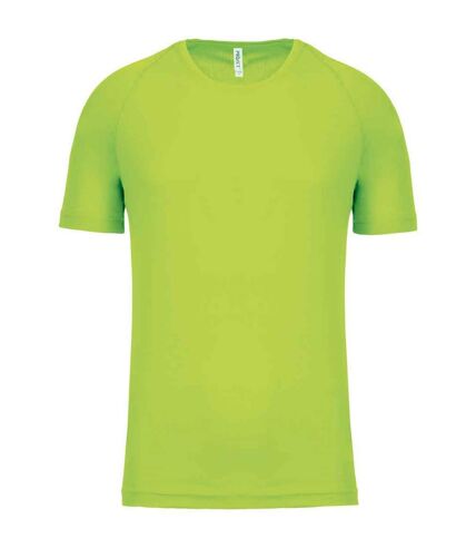 Mens performance short-sleeved t-shirt lime Proact