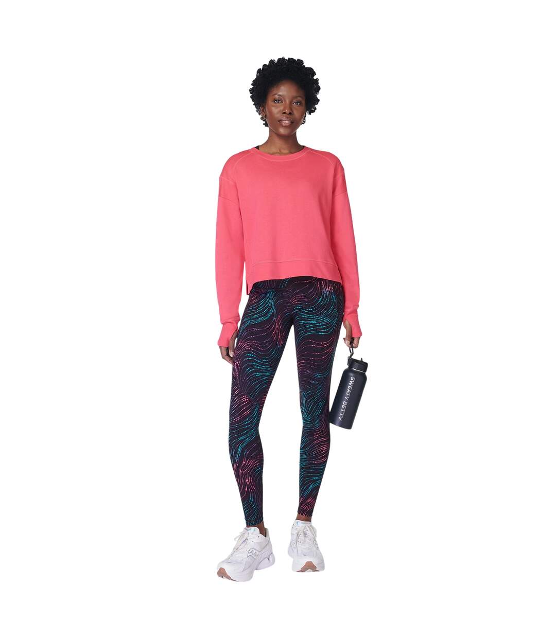 Sweat Court Manches Longues After Class Femme Rose Sweaty Betty-4