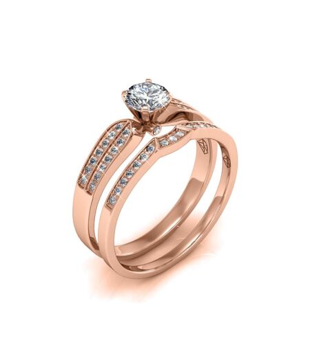 Bague Glamour Lock, Zircon Blanc
