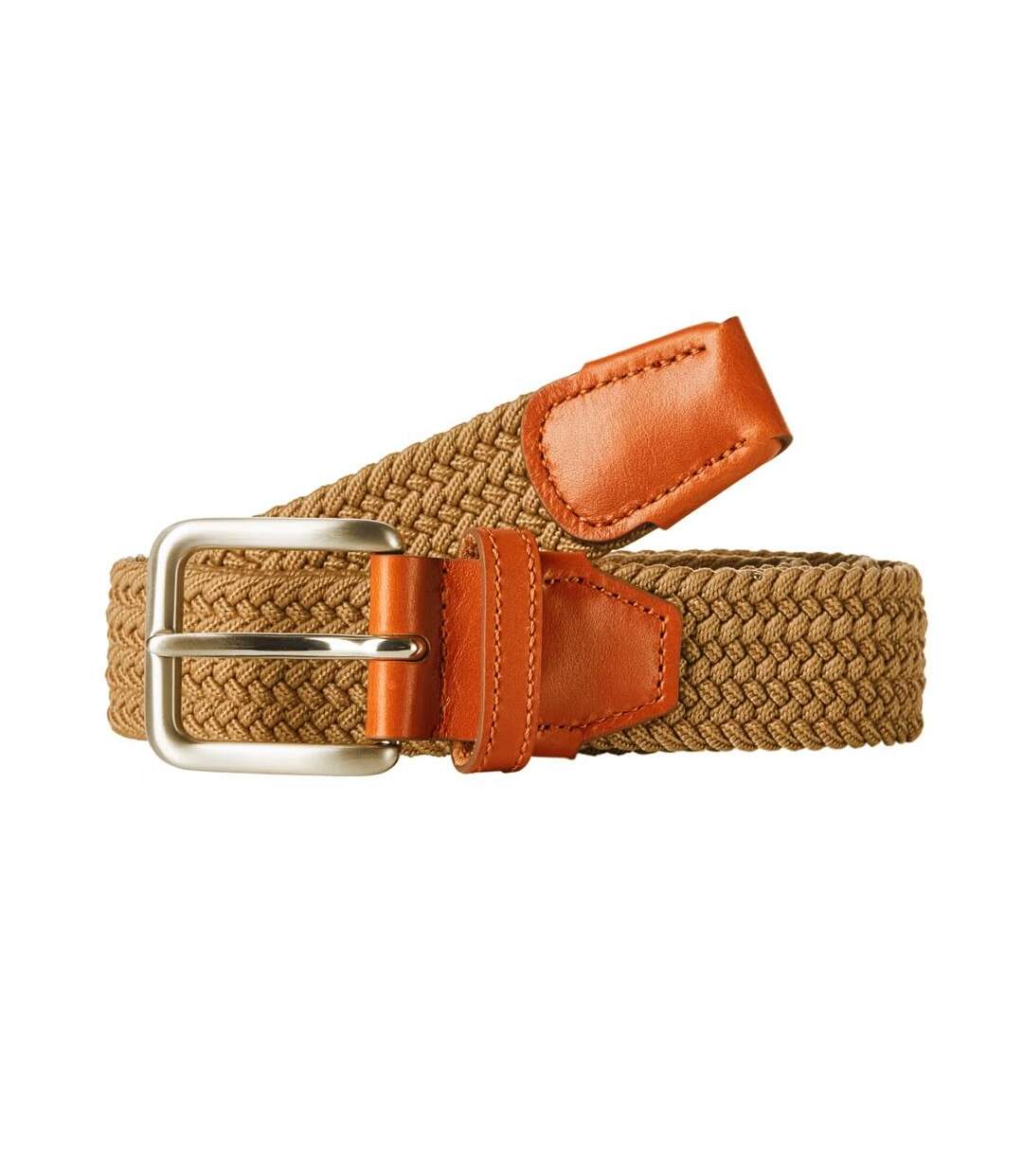 Ceinture marron homme jack & jones woven belt-1