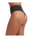 Womens/ladies Seamless High Waist Thong Black Wolford-3