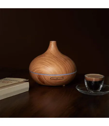 Diffuseur d'Ambiance Lumineux LED 300ml Marron