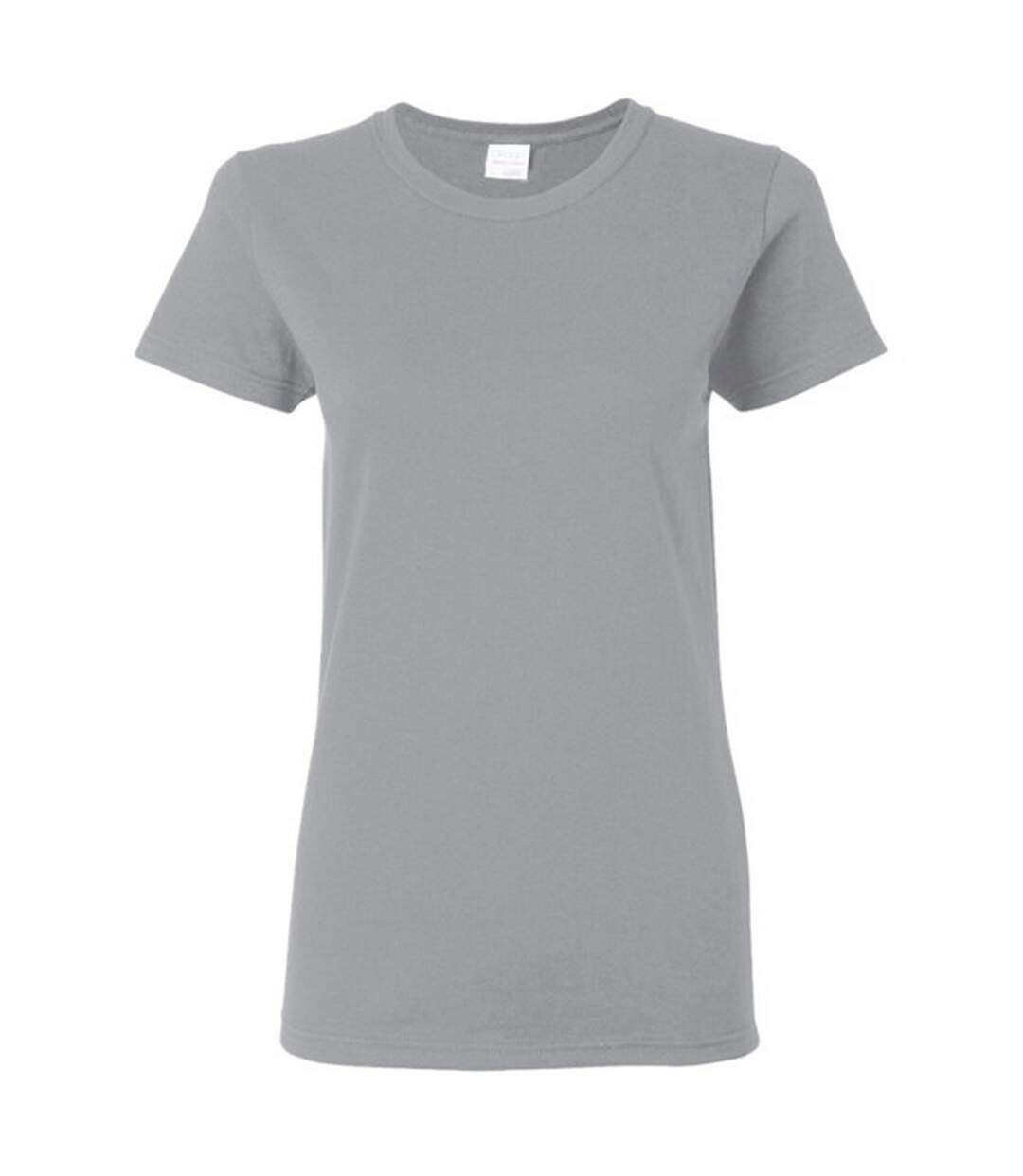 T-shirt à manches courtes coupe féminine femme gris Gildan