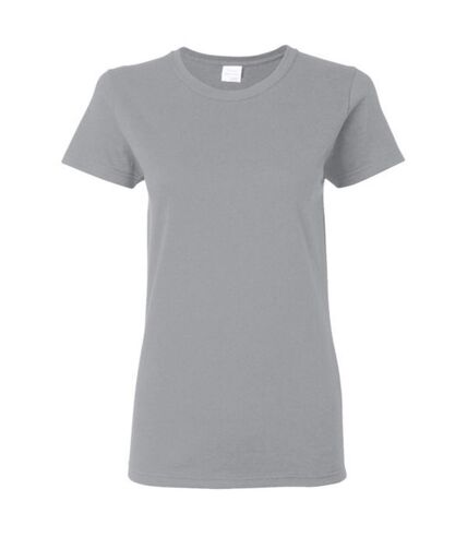 Gildan Ladies/Womens Heavy Cotton Missy Fit Short Sleeve T-Shirt (Sport Grey)