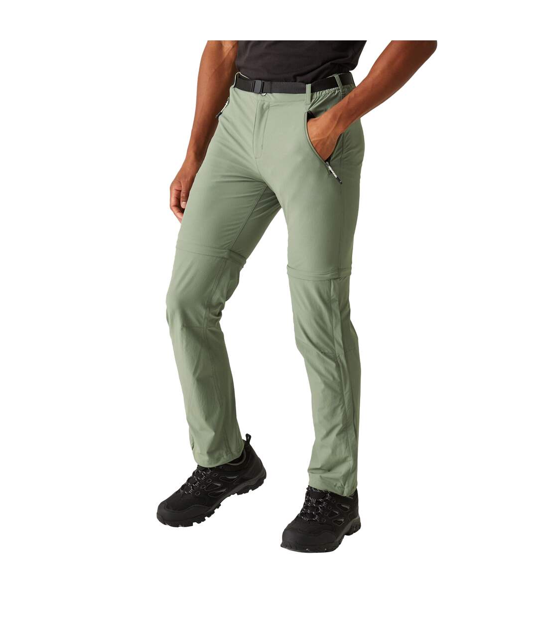 Pantalon xert homme vert kaki Regatta-4