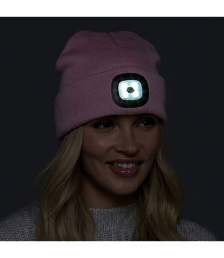 Ladies Led Beanie Hat | Knitted Rechargeable Beanie with Headlamp