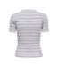 T-Shirt blanc/bleu femme jdy lada-2