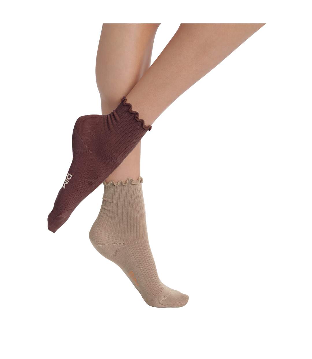 Lot de 2 paires de chaussettes coton Modal-1