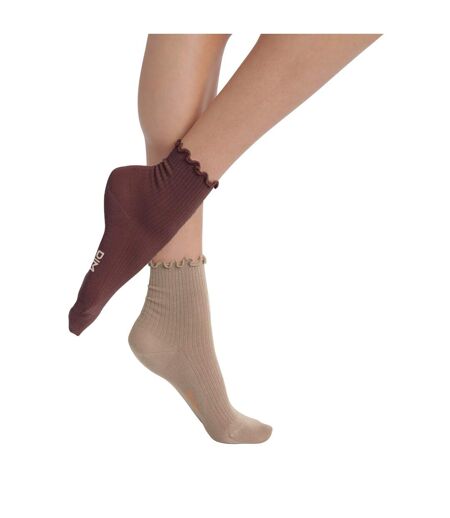 Lot de 2 paires de chaussettes coton Modal