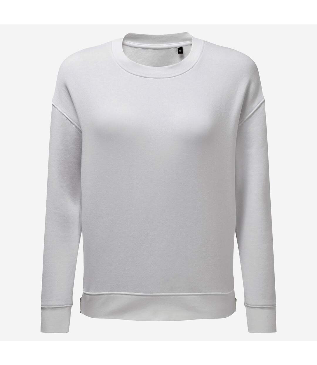 Womens/ladies recycled zipped sweatshirt white TriDri