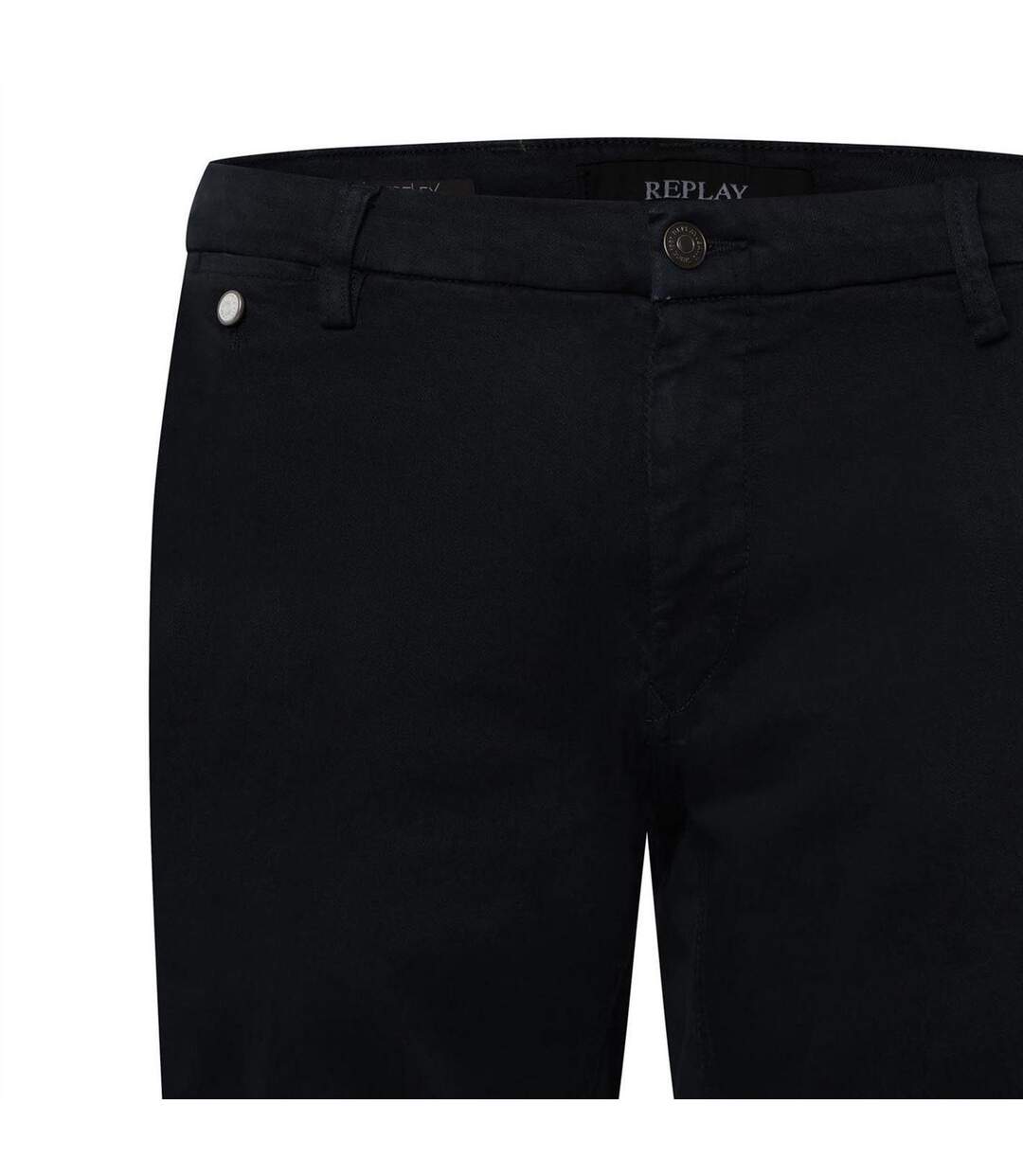 Mens Chino Shorts Blue Replay-3