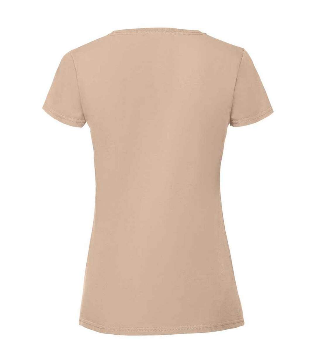 T-shirt Ajusté Femmes Beige Fruit Of The Loom-2