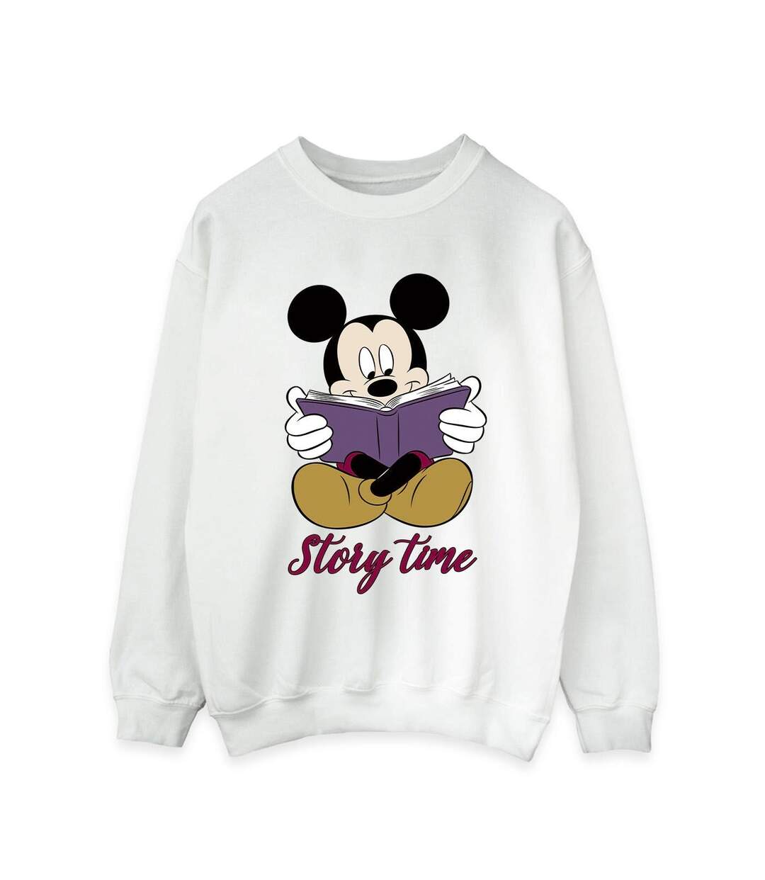 Disney Sweatshirt Mickey Mouse Story Time - Femmes/Ladies (Blanc) - UTBI28942-1