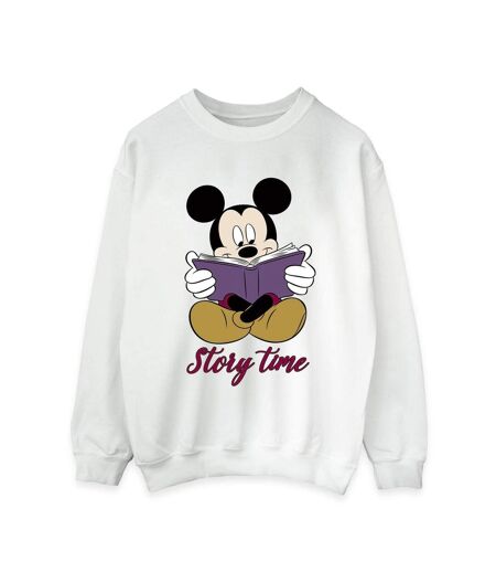 Disney Sweatshirt Mickey Mouse Story Time - Femmes/Ladies (Blanc) - UTBI28942