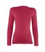 T-shirt base layer à manches longues femme rouge Rhino