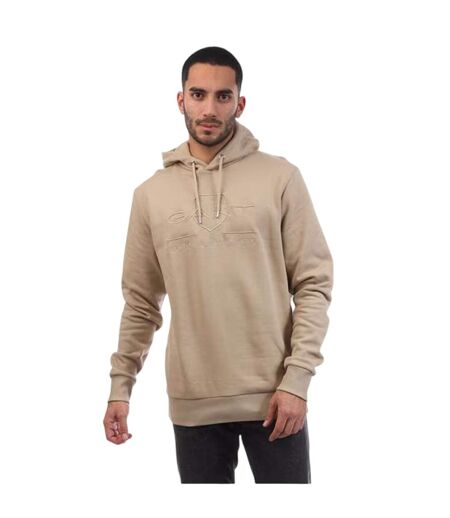 Sweat À Capuche Archive Shield Homme Beige Gant