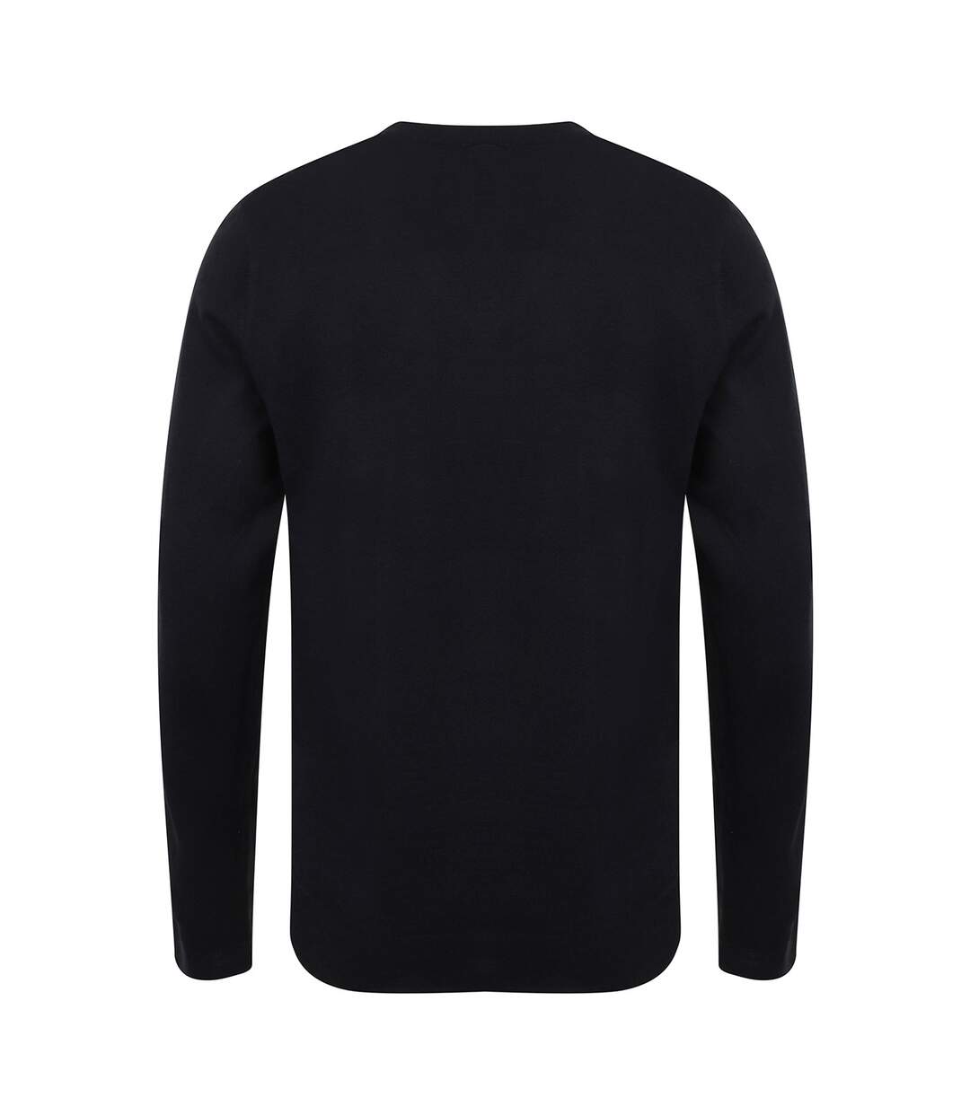 Mens cotton acrylic v neck sweatshirt black Henbury