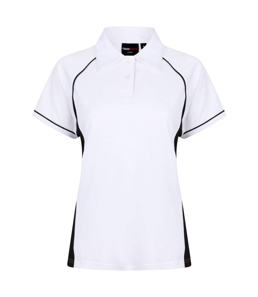 Polo sport femme blanc/noir Finden & Hales