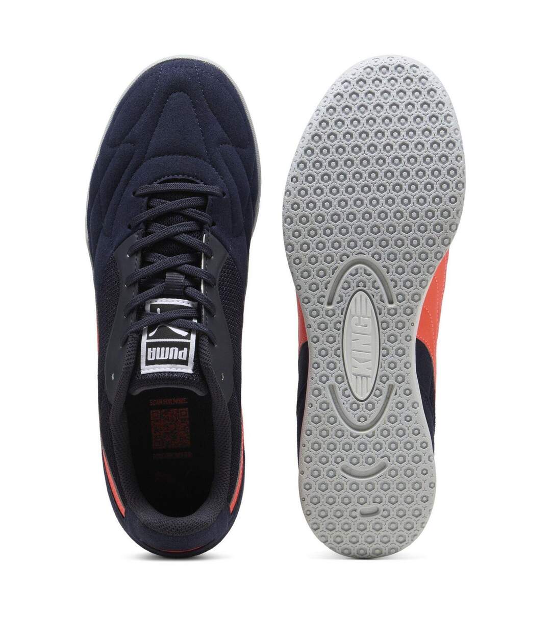 Mens Logo Low Cut Trainers Navy Glow Puma-3