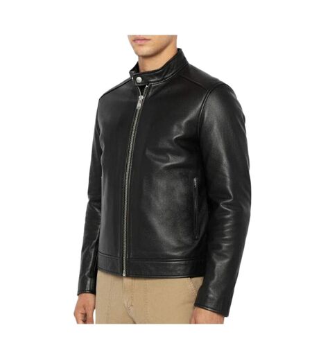 Blouson en cuir noir homme schott memphis