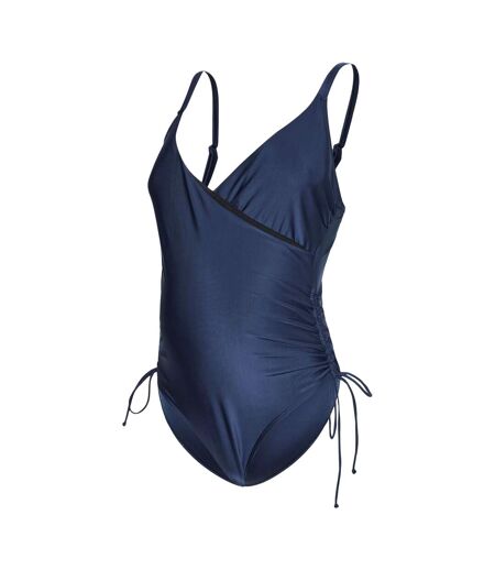 Womens/ladies Maternity One Piece Swimsuit Navy Blazer Mamalicious