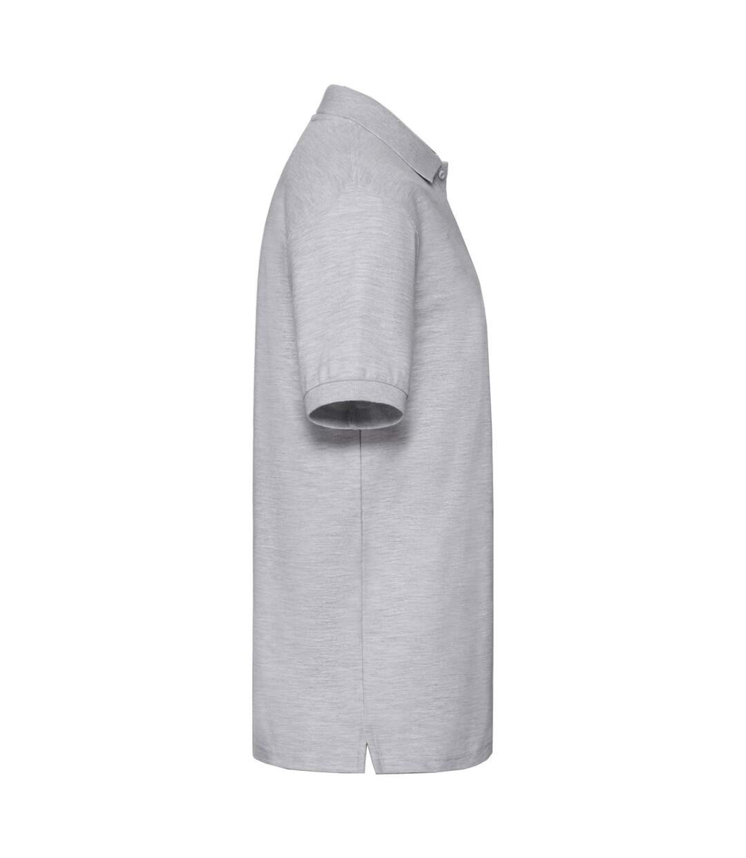 Polo Premium Homme Gris Chiné Fruit Of The Loom-3
