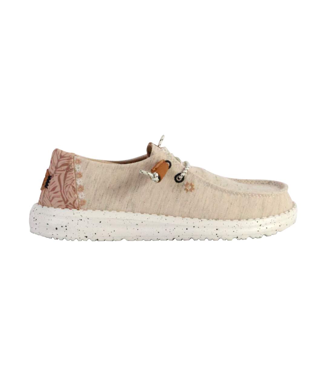 Moccassin à Lacets Hey Dude Wendy Heathered Slub Tropical-2