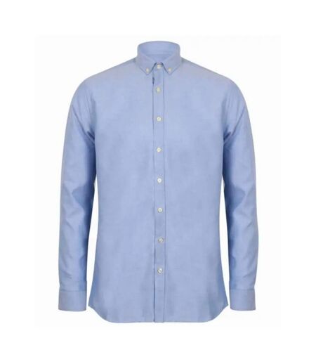Chemise Manches Longues Classic Homme Bleu Oxford Henbury