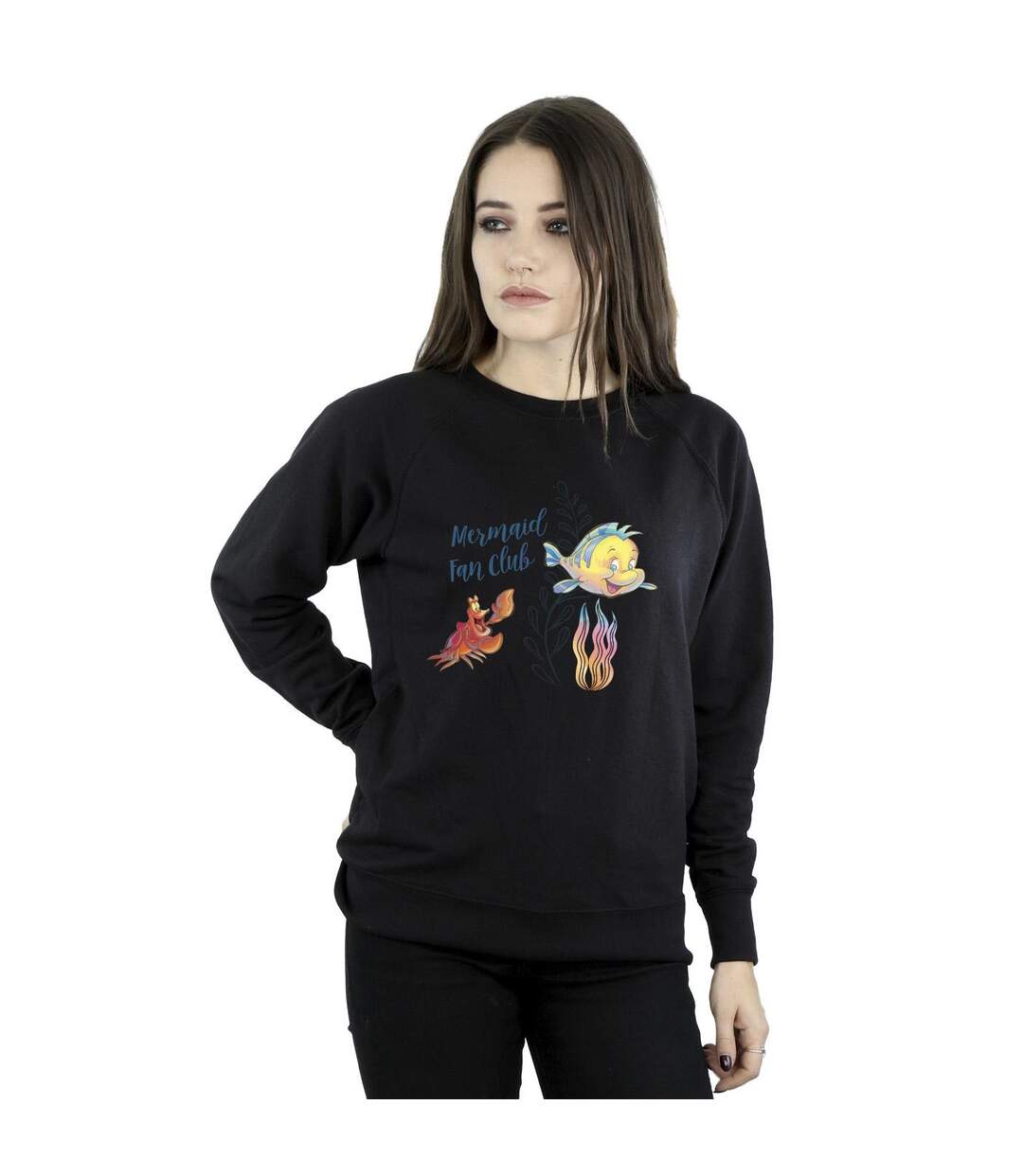 Disney - Sweat THE LITTLE MERMAID CLUB - Femme (Noir) - UTBI23380-2