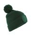 Bonnet Motif/style Écusson Homme Vert Bouteille Beechfield-1