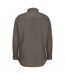 Chemise Manches Longues Homme Kaki Front Row-3