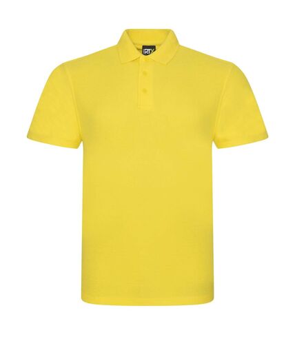 Mens pro polo shirt yellow PRO RTX