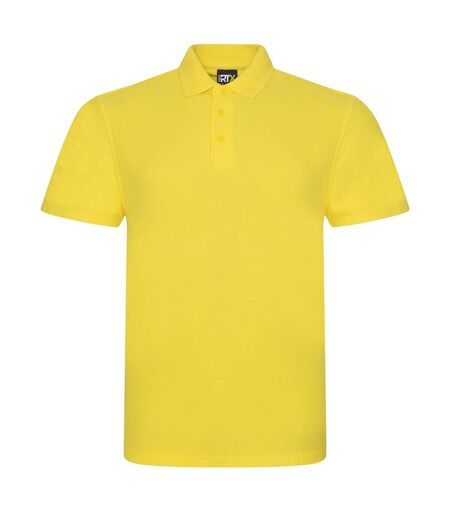 Mens pro polo shirt yellow PRO RTX