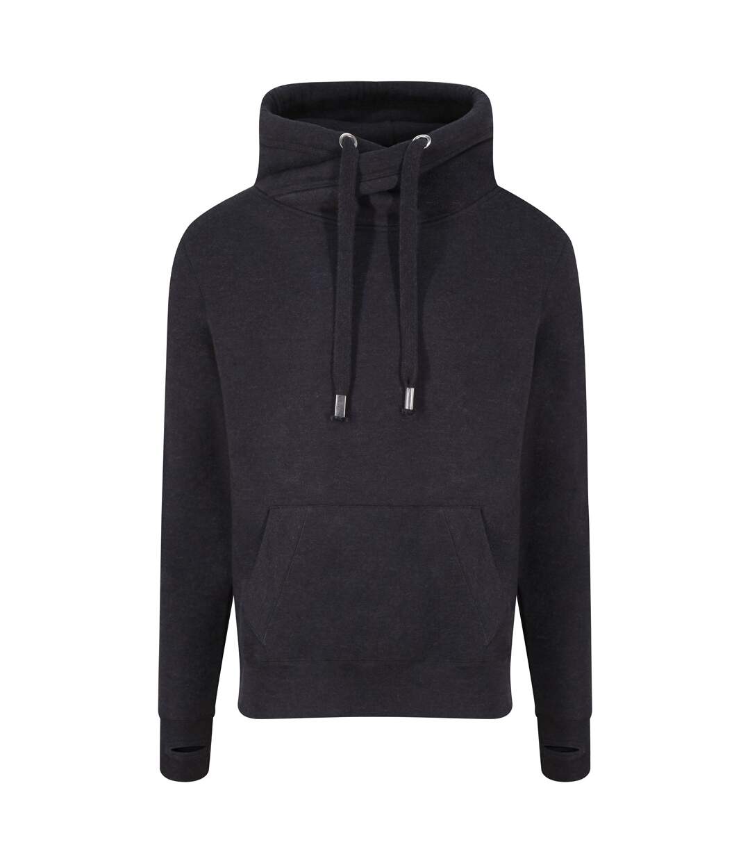 Sweat à capuche homme noir anthracite Awdis