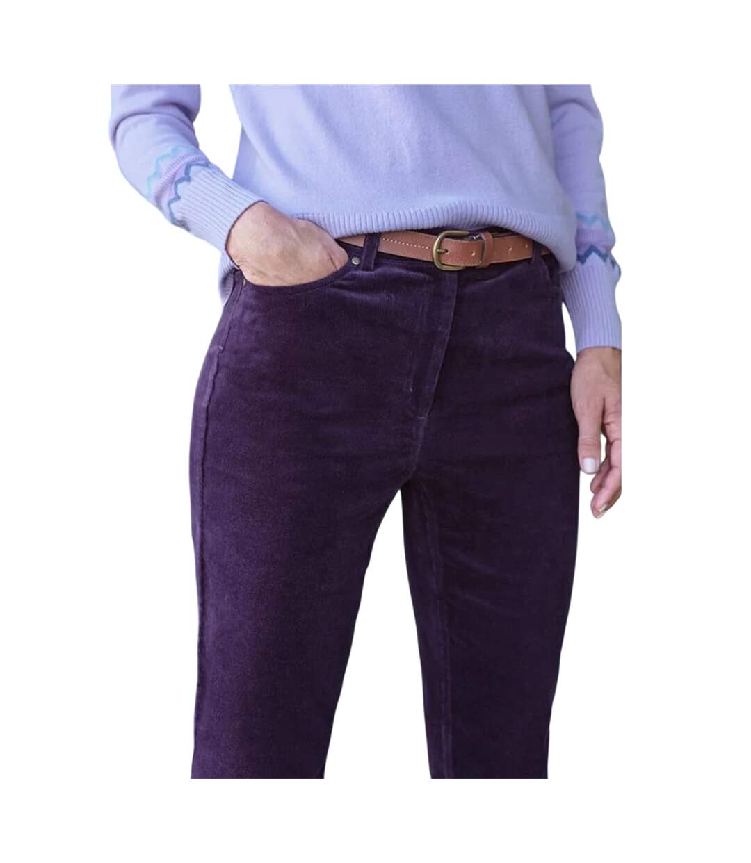 Jean Femme Violet WoolOvers-3