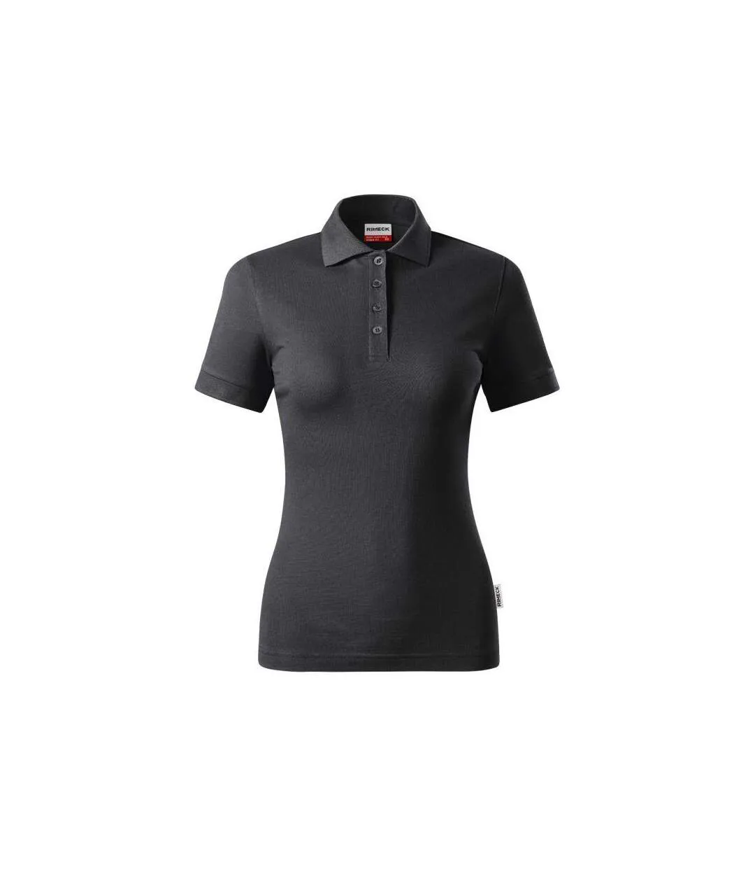 Womens/ladies Resist Heavyweight Polo Shirt Grey Rimeck-2