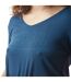 T-shirt femme en col v avec print et strass devant Roan Vondutch