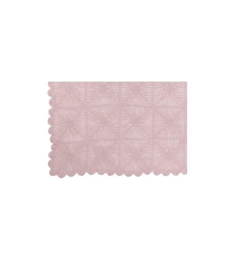 Nappe Déco en Coton Dentelle 130x180cm Rose Mauve