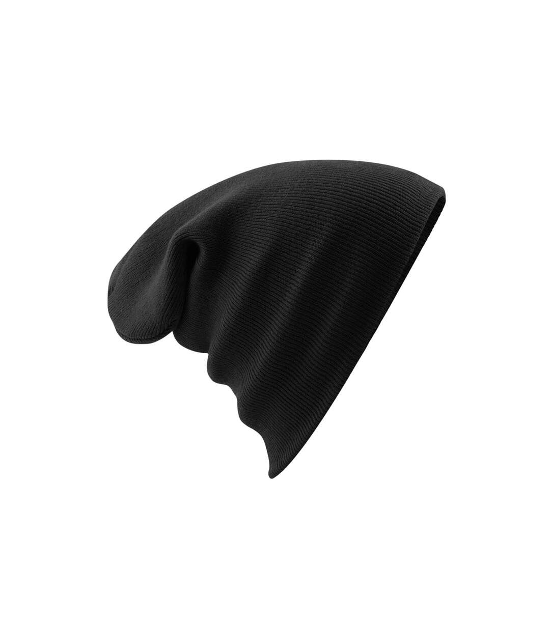 Bonnet À Revers Mixte Noir Beechfield-2