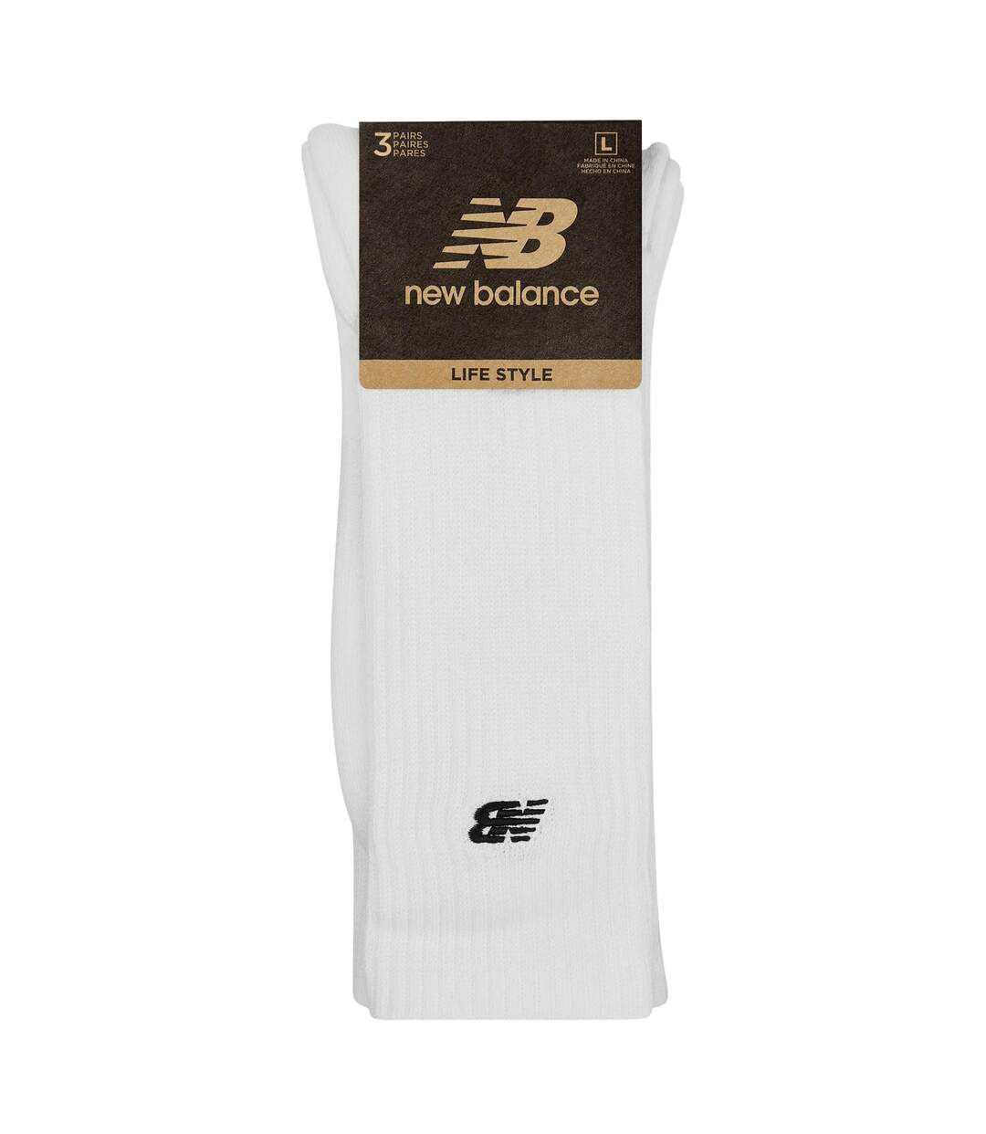 Lot De 3  Chaussettes Adulte Blanc New Balance-3
