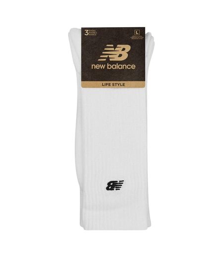 Lot De 3  Chaussettes Adulte Blanc New Balance
