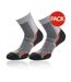 Chaussettes trail femme gris / orange / noir 1000 Mile-1