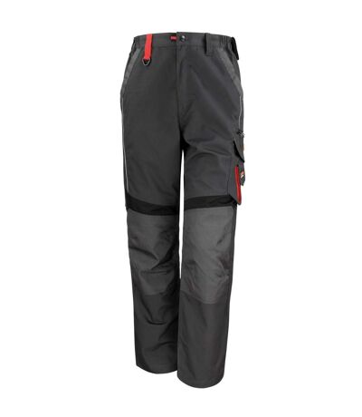 Result - Pantalon de travail (entrejambe 81cm) - Homme (Gris/Noir) - UTBC2801