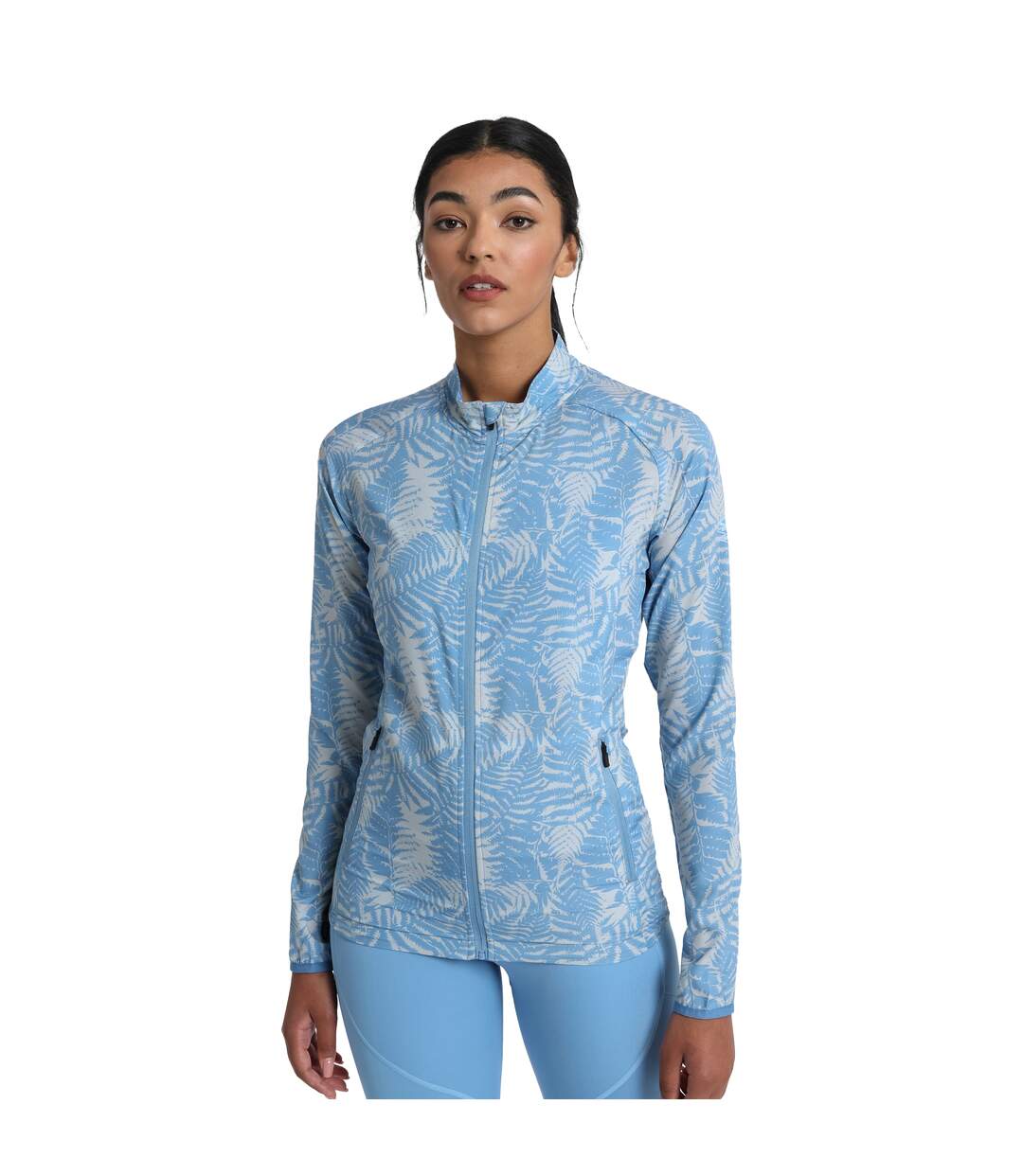Womens/ladies Pro Printed Woven Training Jacket Allure Silver Grey Umbro-2